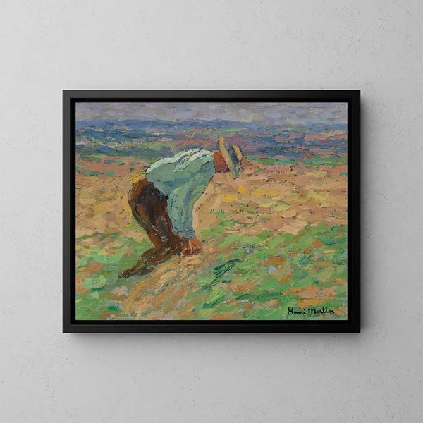 Lieur de gerbe - Henri Martin — oprawiony obraz na ścianie