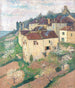 Domów w Saint-Cirq-Lapopie - Henri Martin — widok dzieła