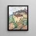 Domów w Saint-Cirq-Lapopie - Henri Martin — oprawiony obraz na ścianie