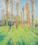 Słoneczna preria z topolami - Henri Martin — widok dzieła