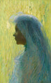 Profil au voile - Henri Martin — widok dzieła