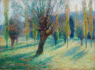 Saules dans la vallée du Vert - Henri Martin — widok dzieła