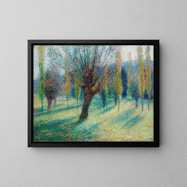 Saules dans la vallée du Vert - Henri Martin — oprawiony obraz na ścianie