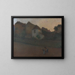 Zmierzch w dolinie - Henri Martin — oprawiony obraz na ścianie