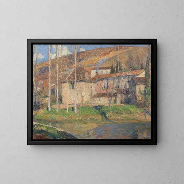 Widok na Labastide-du-Vert, Midi-Pyrénées - Henri Martin — oprawiony obraz na ścianie