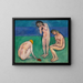 Baigneurs avec une tortue - Henri Matisse — oprawiony obraz na ścianie
