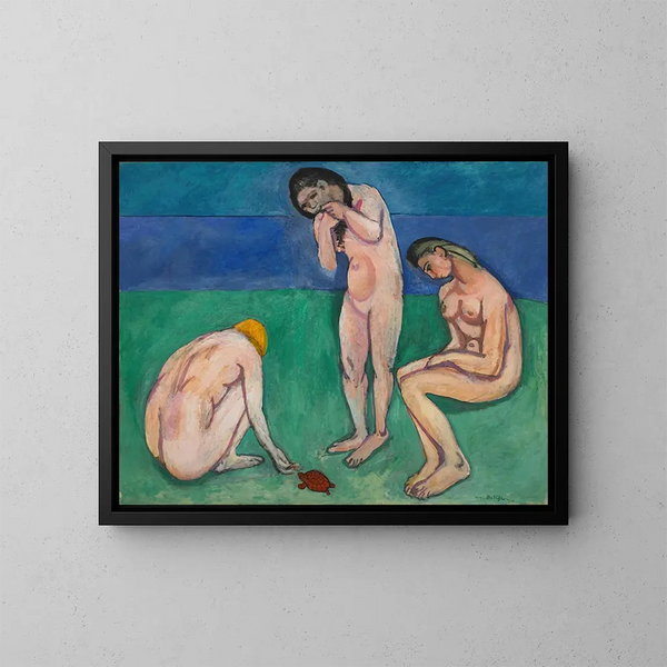 Baigneurs avec une tortue - Henri Matisse — oprawiony obraz na ścianie