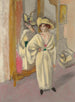 Kobieta w białym stojąca przed lustrem - Henri Matisse — widok dzieła