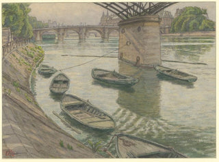 Paris, Quai du Louvre - Henri Rivière — widok dzieła