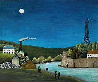 La Seine à Suresnes - Henri Rousseau — widok dzieła