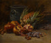 Martwa natura z granatami i ananasem - Henri Saintin — widok dzieła