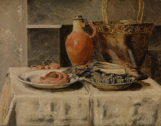 Martwa natura z dzbankiem - Henri de Braekeleer — widok dzieła