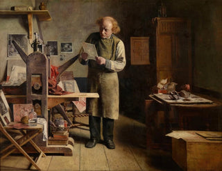 L'imprimeur de plaques - Henri de Braekeleer — widok dzieła