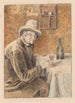 Le buveur de vin - Henri de Braekeleer — widok dzieła