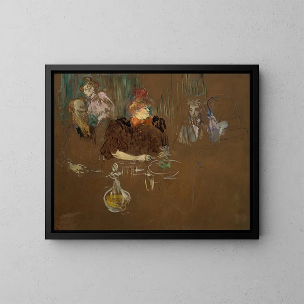 Na stole pana i pani Natanson - Henri de Toulouse-Lautrec — oprawiony obraz na ścianie