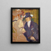L'Anglais William Tom Warrener 1861-1934 w Moulin Rouge - Henri de Toulouse-Lautrec — oprawiony obraz na ścianie