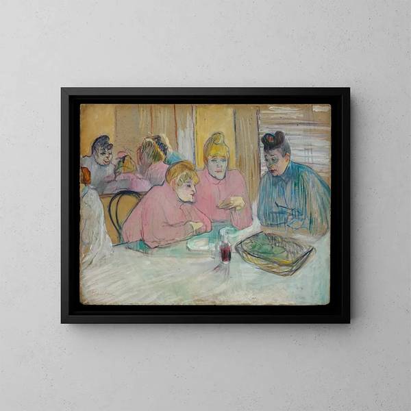 Kobiety w jadalni - Henri de Toulouse-Lautrec — oprawiony obraz na ścianie
