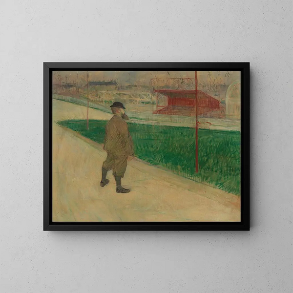 Tristan Bernard przy Vélodrome Buffalo - Henri de Toulouse-Lautrec — oprawiony obraz na ścianie