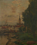 Widok na Tamizę - Henri van der Hecht — widok dzieła