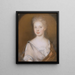 Mrs Pierre Bacot Marianne Fleur Du Gué - Henrietta Johnston — oprawiony obraz na ścianie