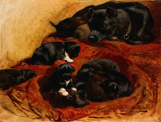 Duma matki - Henriette Ronner-Knip — widok dzieła