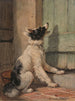Czekając - Henriette Ronner-Knip — widok dzieła