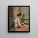 Czekając - Henriette Ronner-Knip — oprawiony obraz na ścianie