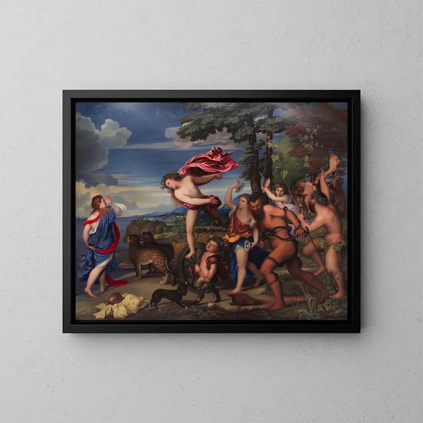 Bacchus i Ariadna - Henry Bone — oprawiony obraz na ścianie