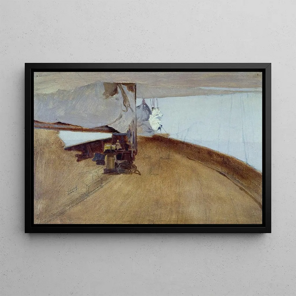 Pont avant de l'Alda - Henry Brokman — oprawiony obraz na ścianie