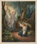Scena biblijna Chrystusa z aniołem - Henry Crone — widok dzieła