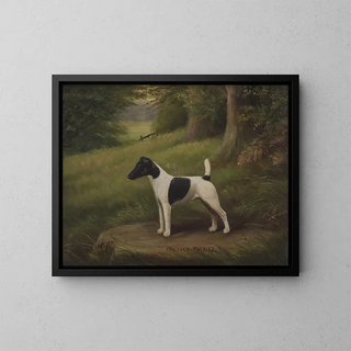 Paddock Paprika, un terrier dans un paysage - Henry Crowther — oprawiony obraz na ścianie