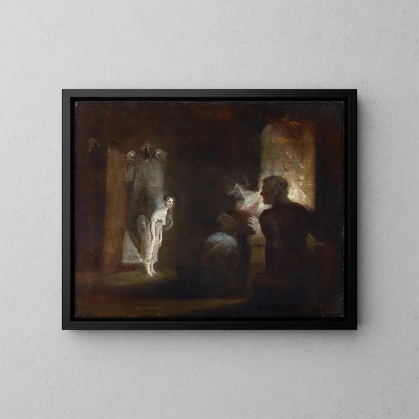 Khleborn amène Undine aux pêcheurs - Henry Fuseli — oprawiony obraz na ścianie