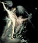 Szatan i śmierć z interwencją grzechu - Henry Fuseli — widok dzieła