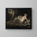L'incube opuszczający dwie młode kobiety - Henry Fuseli — oprawiony obraz na ścianie