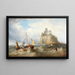 Mont Saint-Michel, Kornwalię - Henry King Taylor — oprawiony obraz na ścianie