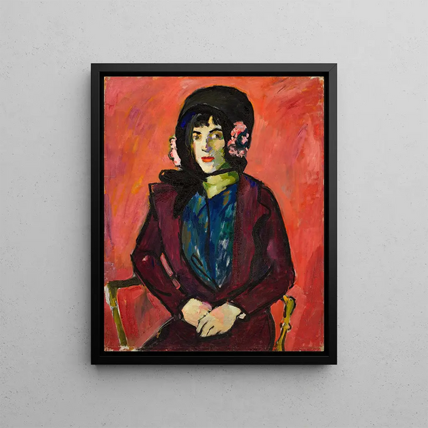 Portret dziewczynki - Henry Lyman Saen — oprawiony obraz na ścianie