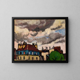Henry Lyman Saen - Rooftops and Clouds Paris.webp