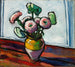 Zinnias - Henry Lyman Saen — widok dzieła
