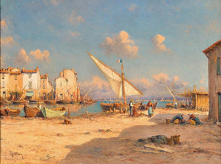 Widok na Martigues - Henry Malfroy — widok dzieła