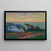 Le brûlage de goémon en bord de mer - Henry Moret — oprawiony obraz na ścianie