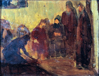Studium Chrystusa obmywającego stopy uczniom - Henry Ossawa Tanner — widok dzieła