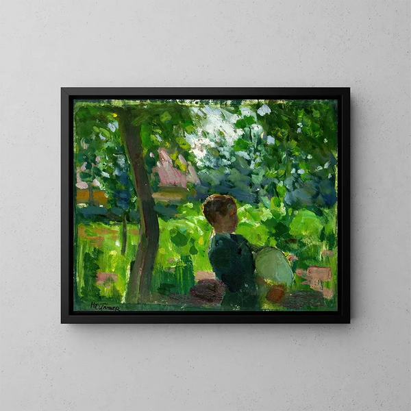 Studium do lekcji dudek - Henry Ossawa Tanner — oprawiony obraz na ścianie