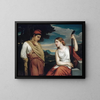 Les Amants grecs - Henry Peters Gray — oprawiony obraz na ścianie
