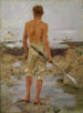 Chłopiec z wiosłem - Henry Scott Tuke — widok dzieła
