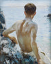Studium plaży - Henry Scott Tuke — widok dzieła