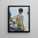 Studium plaży - Henry Scott Tuke — oprawiony obraz na ścianie