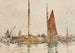 Łodzie rybackie z Lowestoft zacumowane w Falmouth - Henry Scott Tuke — widok dzieła