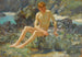 Nu sur les rochers - Henry Scott Tuke — widok dzieła