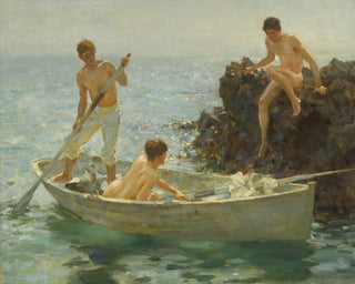 La Baie des Bains - Henry Scott Tuke — widok dzieła