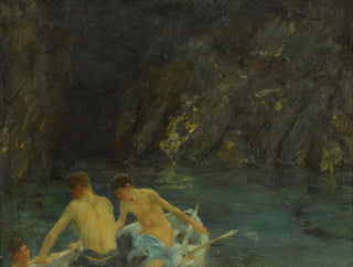 La Grotte - Henry Scott Tuke — widok dzieła
